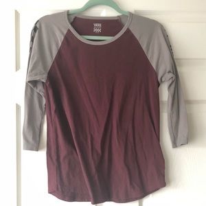 Vans quarter sleeve shirt